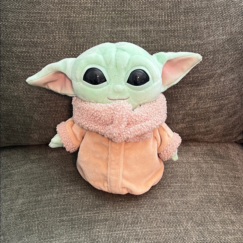 Star Wars Plush Toy, Grogu Soft Doll from The Mandalorian, 8-in Figure
